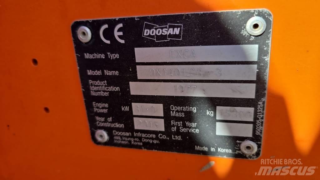 Doosan DX 140 LCR-3 Bagri goseničarji