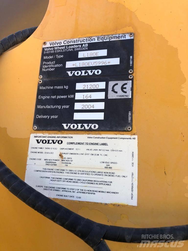 Volvo L 180 E Kolesni nakladalci