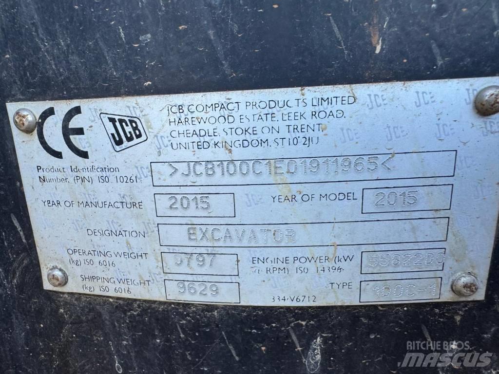 JCB 100 C-1 Midi bagri 7t – 12t
