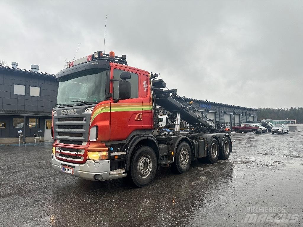 Scania R500 8X4 Razstavljivi tovornjaki z žičnimi dvigali