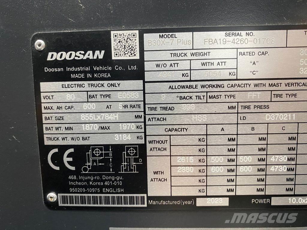 Doosan B30X-7 Električni viličarji