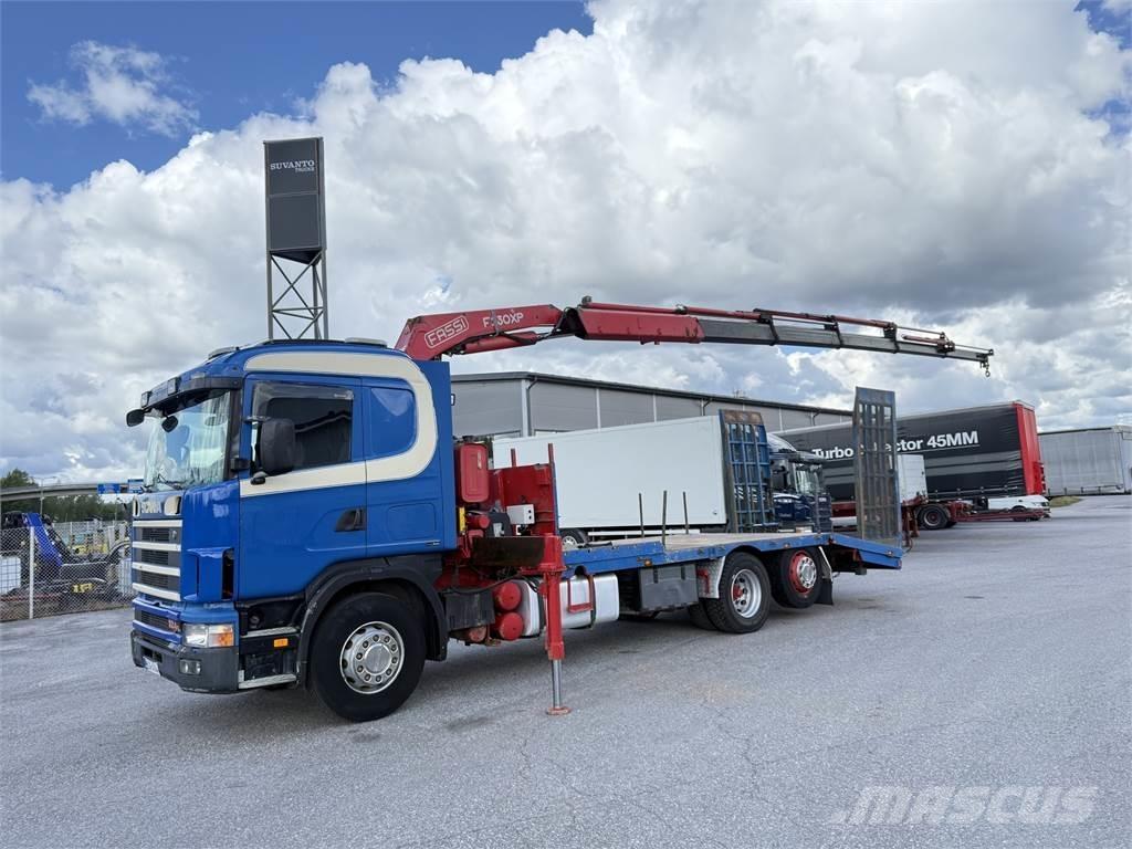 Scania R124 6X2 Tovornjaki z žerjavom