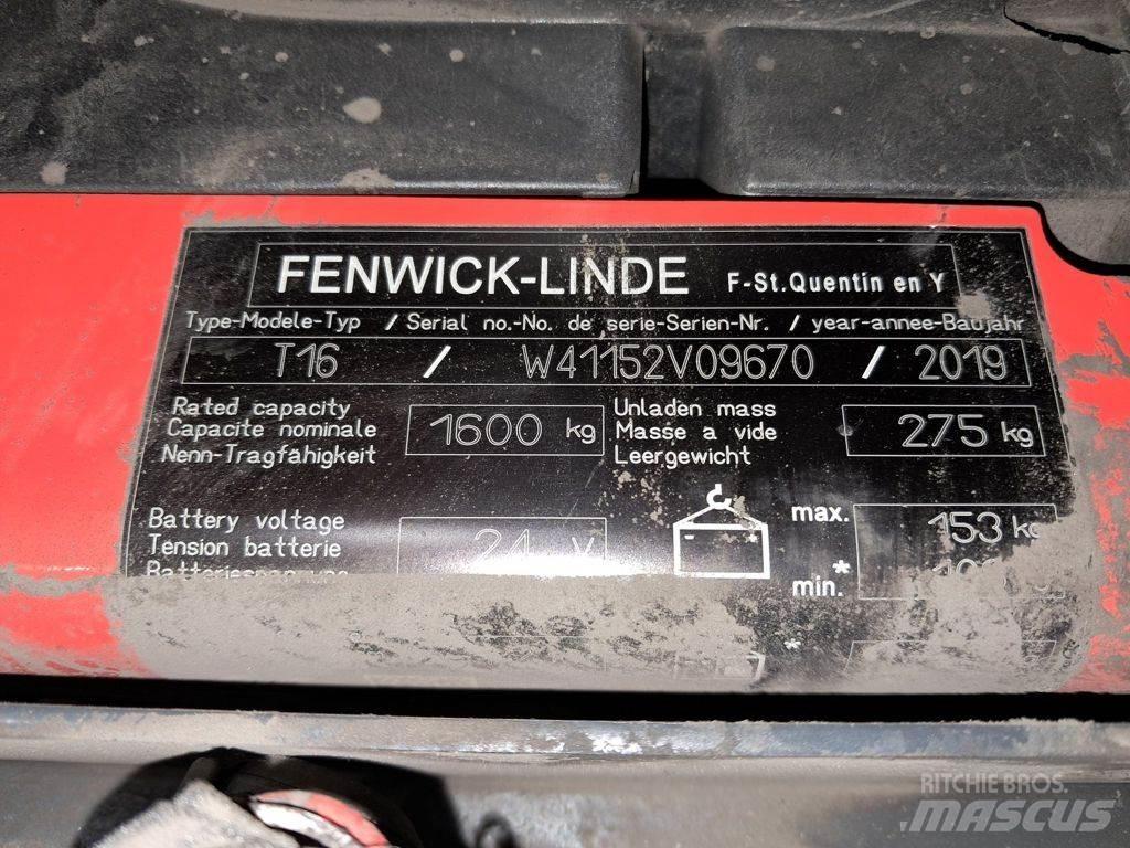 Linde T16 Električni nizko dvižni viličar