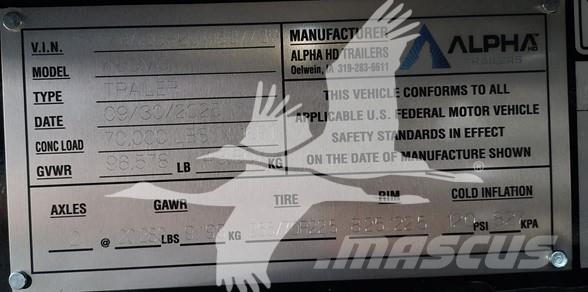  ALPHA HD A80MG Nizko noseče polprikolice