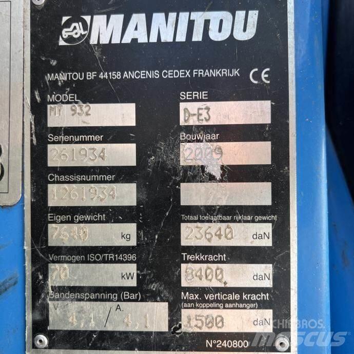 Manitou MT 932 Teleskopski viličarji