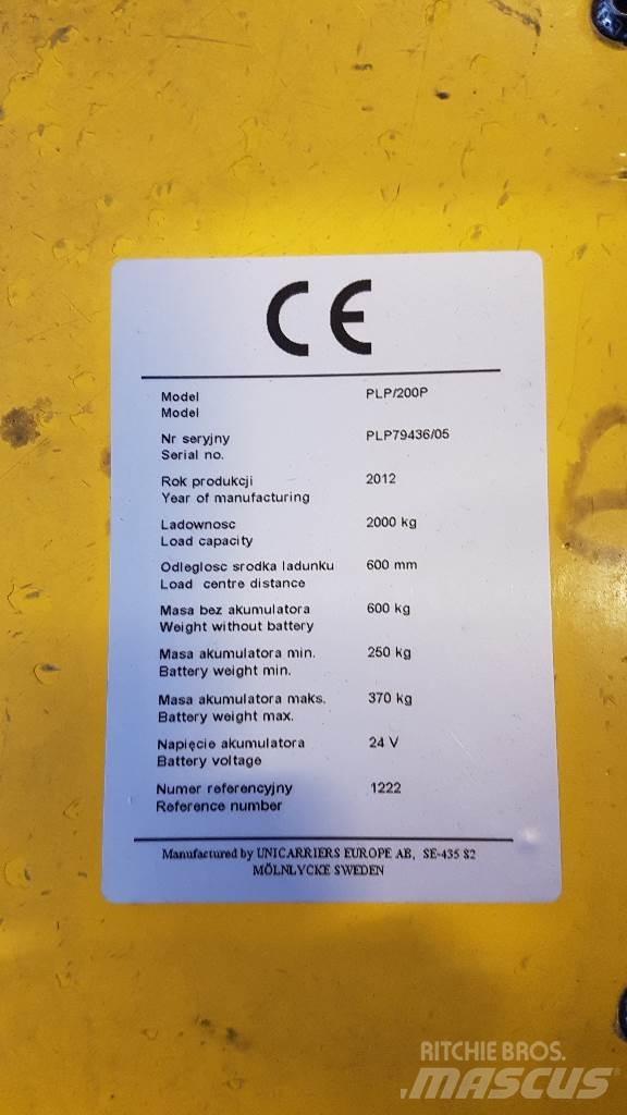 Atlet PLP200 Električni nizko dvižni viličar