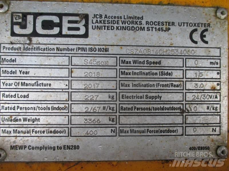 JCB S4550E Škarjaste dvižne ploščadi