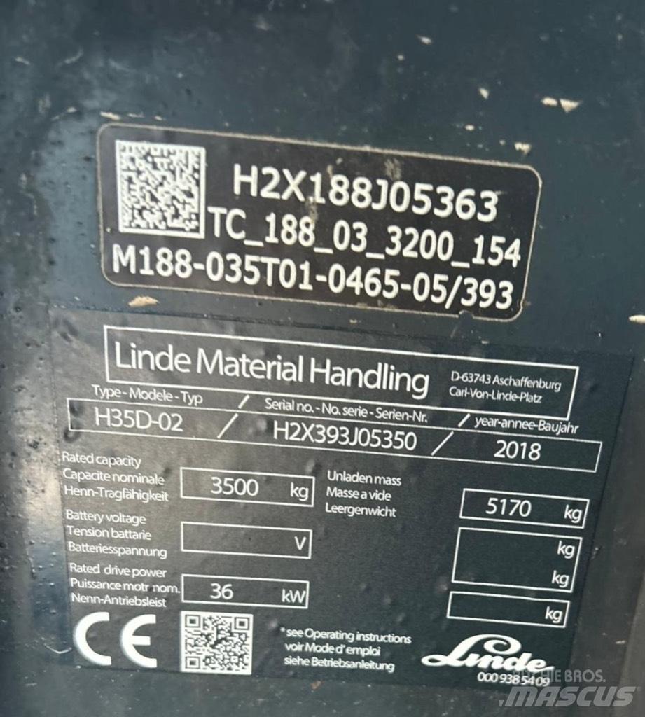 Linde H35D-02 EVO Dizelski viličarji