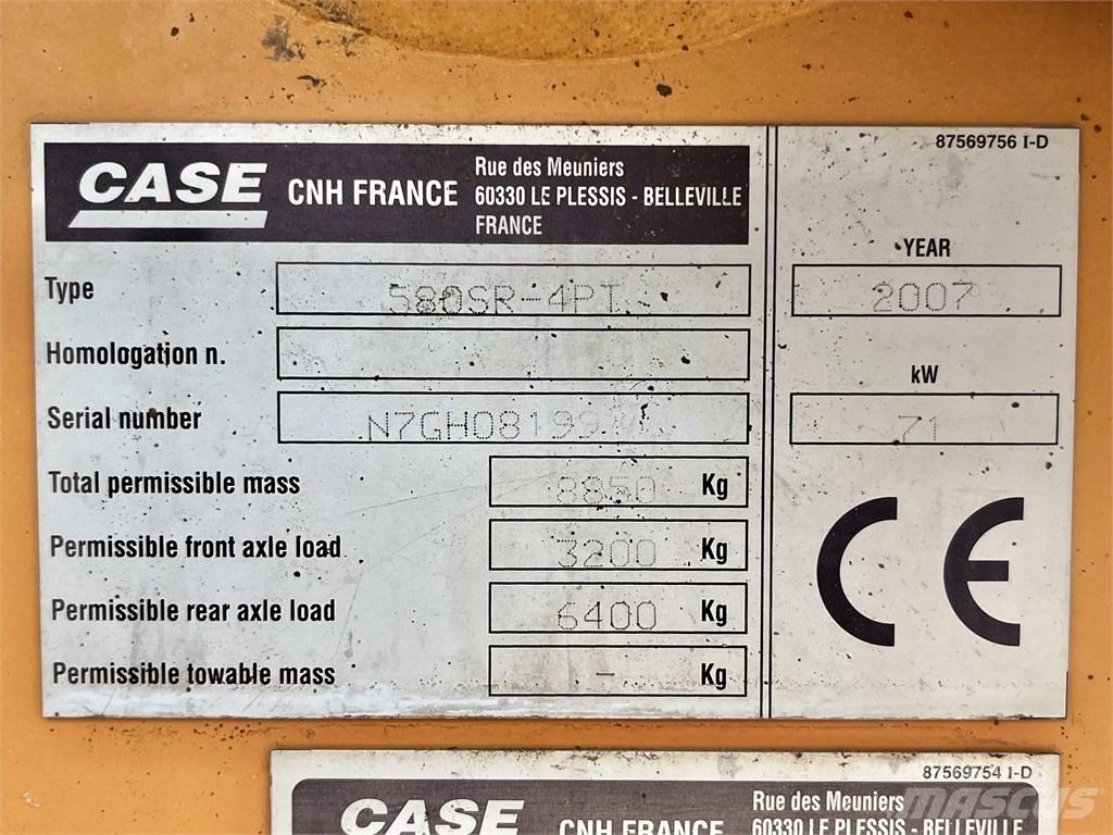 CASE 580 SR Rovokopači