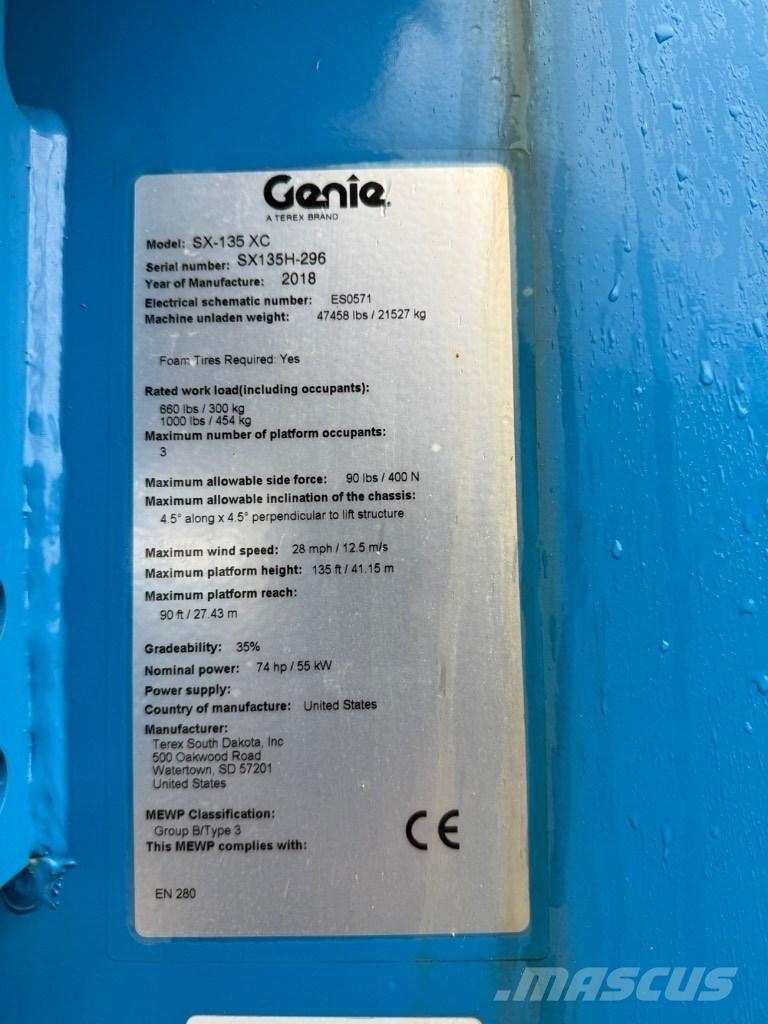 Genie SX 135 XC Zglobne dvižne ploščadi
