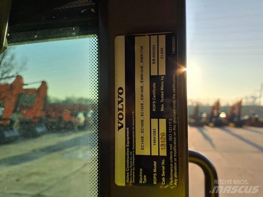 Volvo EW160E Bagri na kolesih
