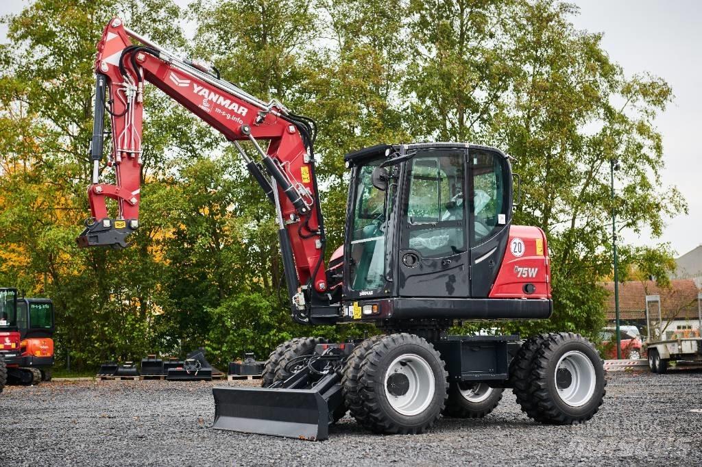 Yanmar B 75 W Bagri na kolesih