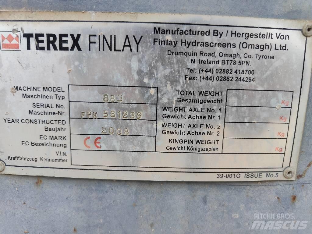 Terex Finlay 883 Mobilna sita