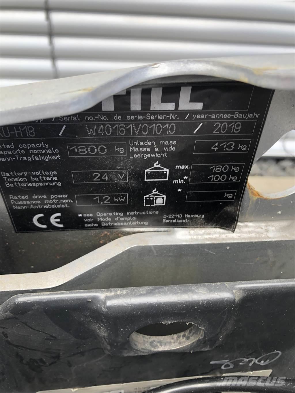 Still EXU-H18 Ročni električni viličar