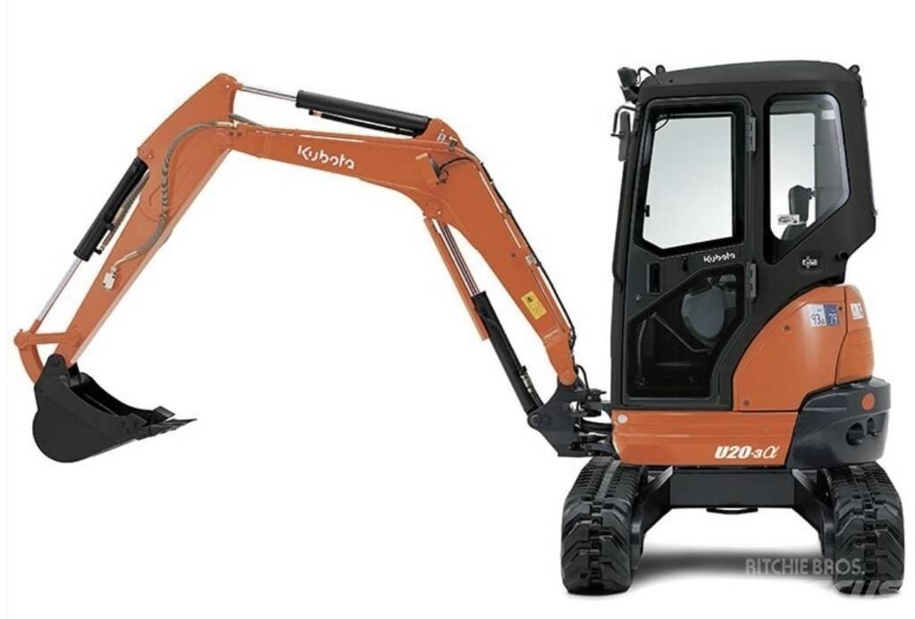 Kubota U 20-3 Mini bagri <7t