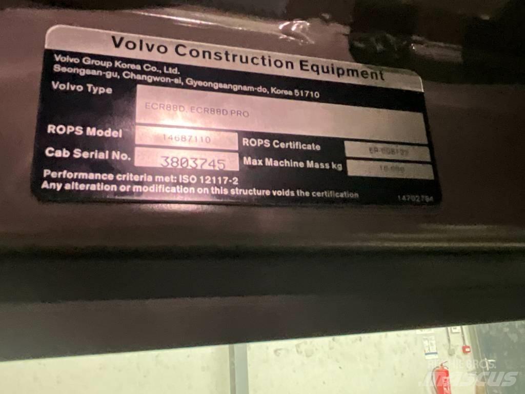 Volvo ECR 88 D Kabine in notranjost