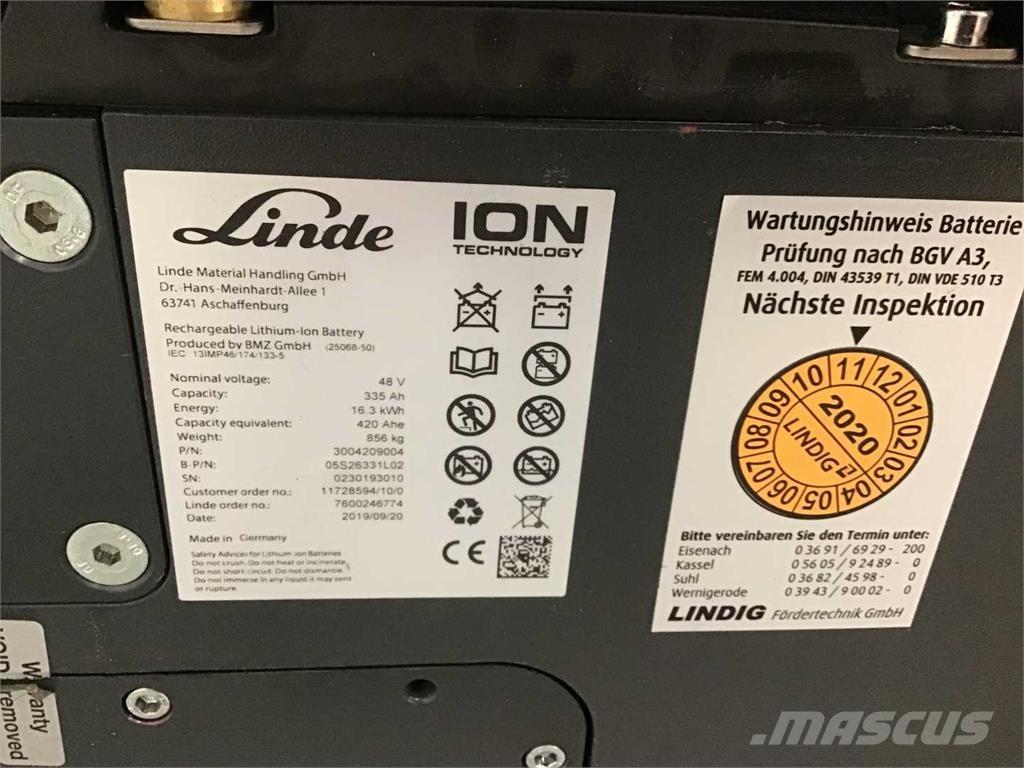 Linde E16 ION Električni viličarji