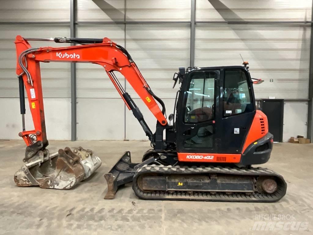 Kubota KX 080-4 A 2 Midi bagri 7t – 12t