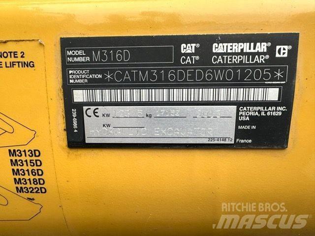 CAT CAT M316D Bagri na kolesih