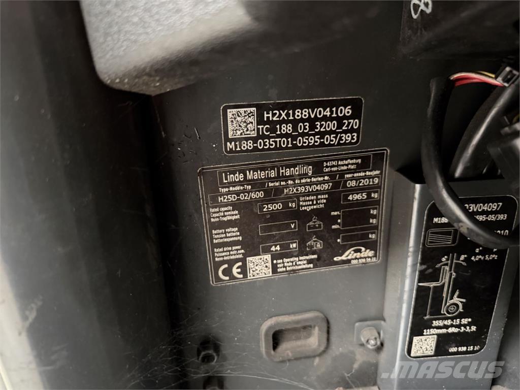 Linde H25D-02/600 Dizelski viličarji