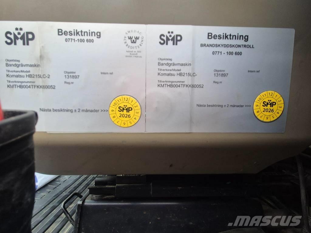 Komatsu HB215LC-2 Bagri goseničarji