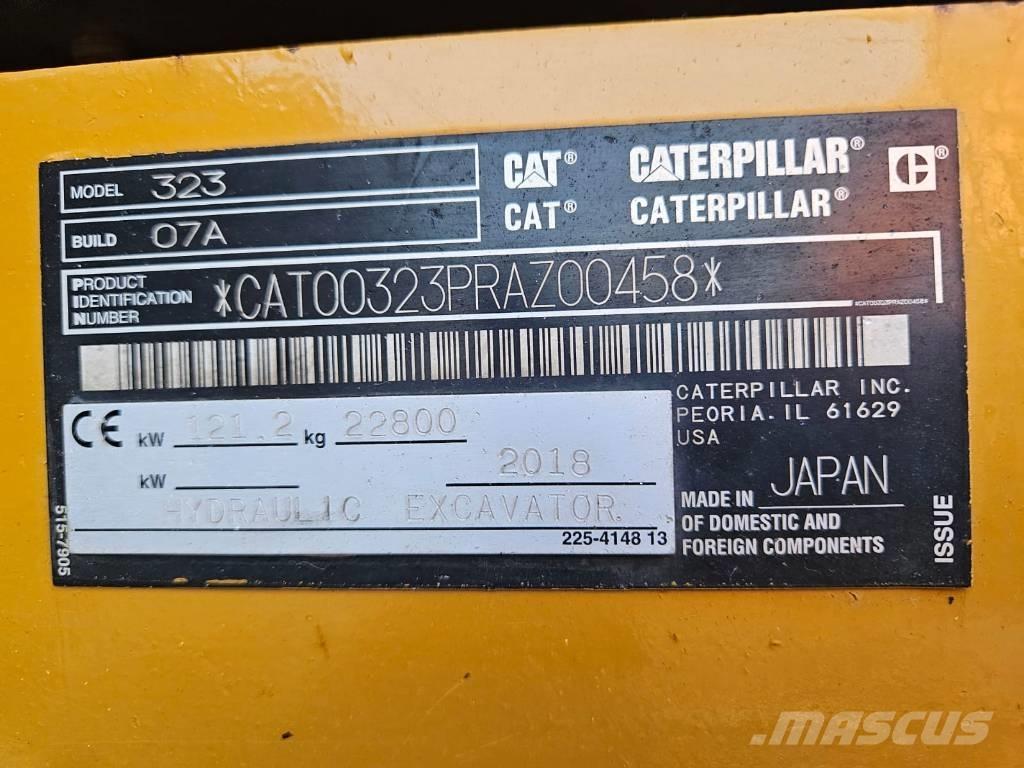 CAT 323 Bagri goseničarji