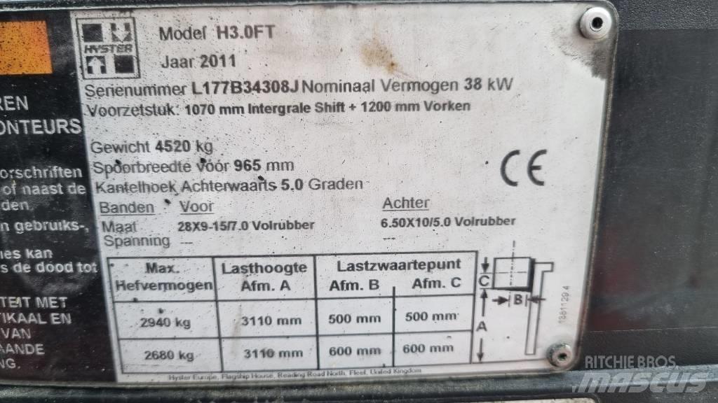 Hyster H 3.00 FT Plinski viličarji
