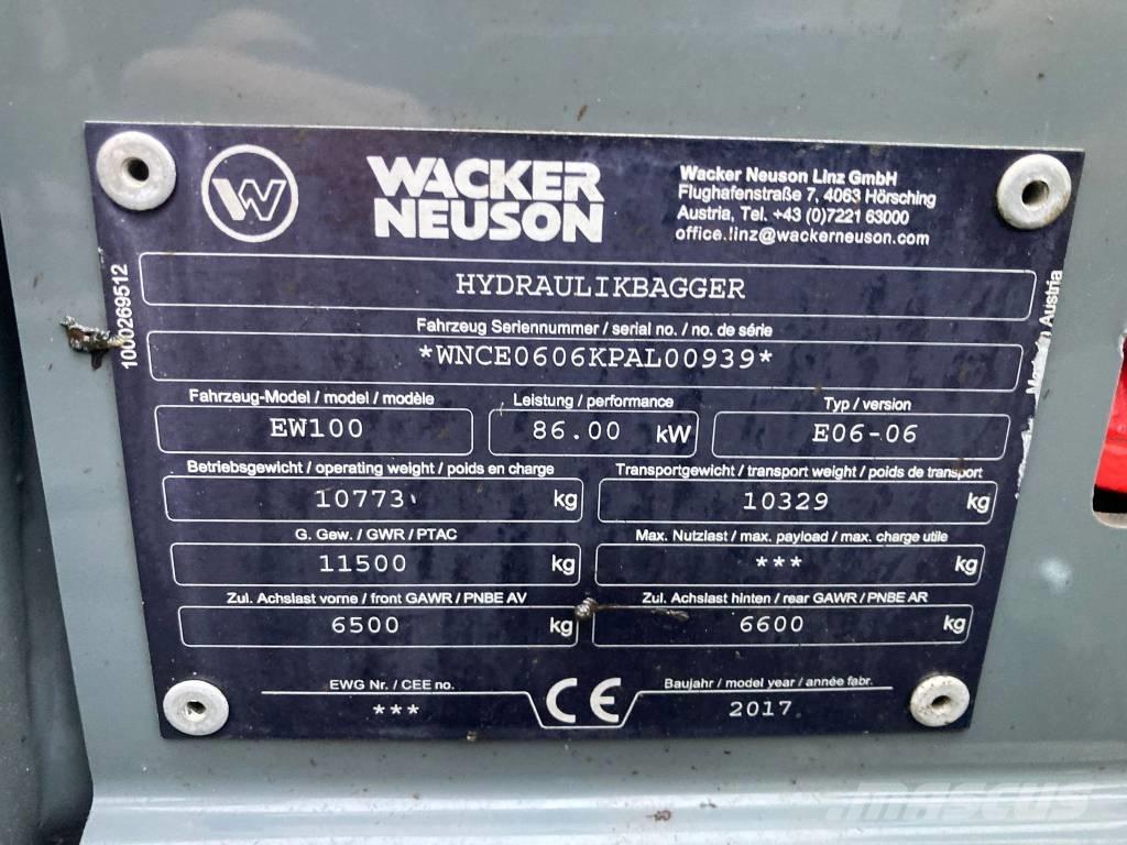 Wacker Neuson EW 100 Bagri na kolesih