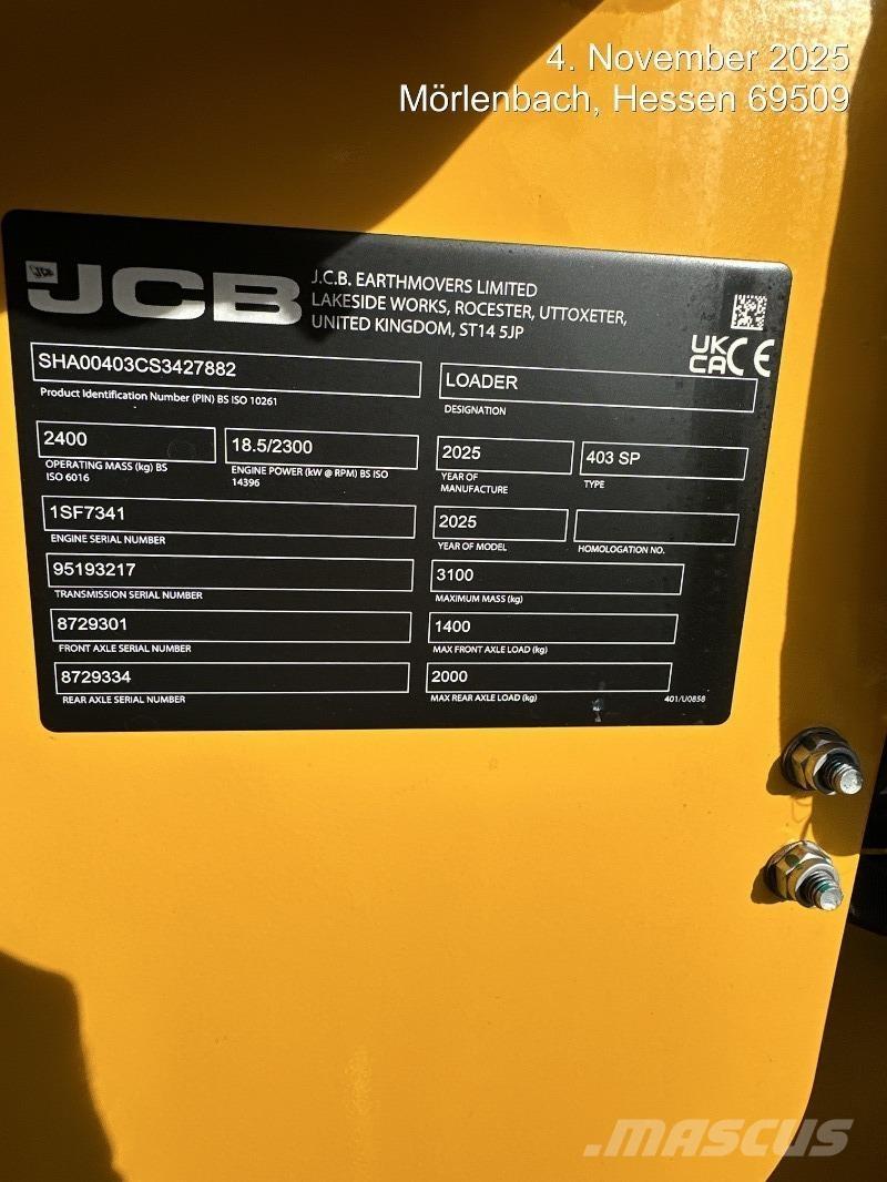 JCB 403 Kolesni nakladalci