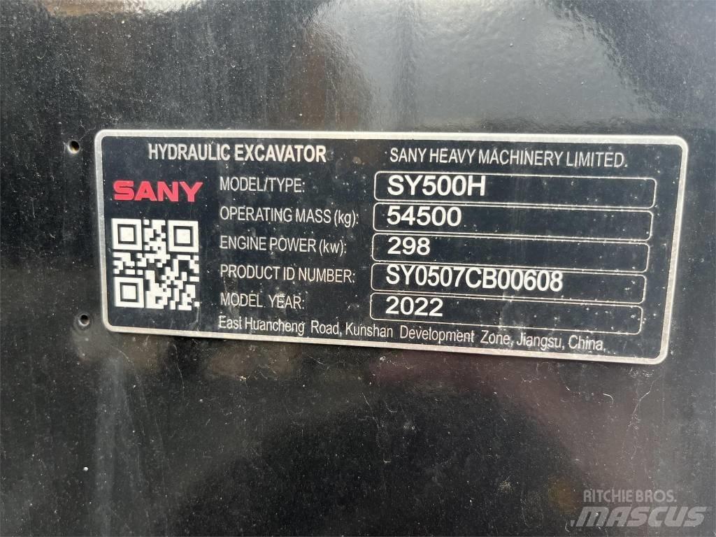 Sany SY 500 H Bagri goseničarji