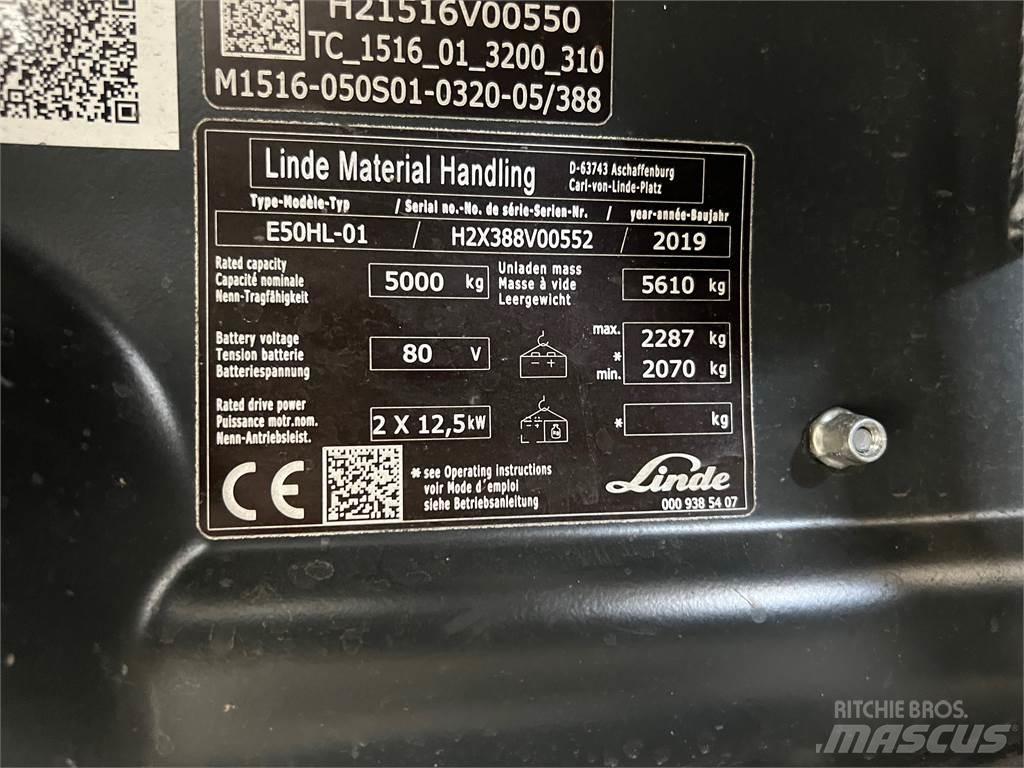 Linde E50HL-01 Električni viličarji