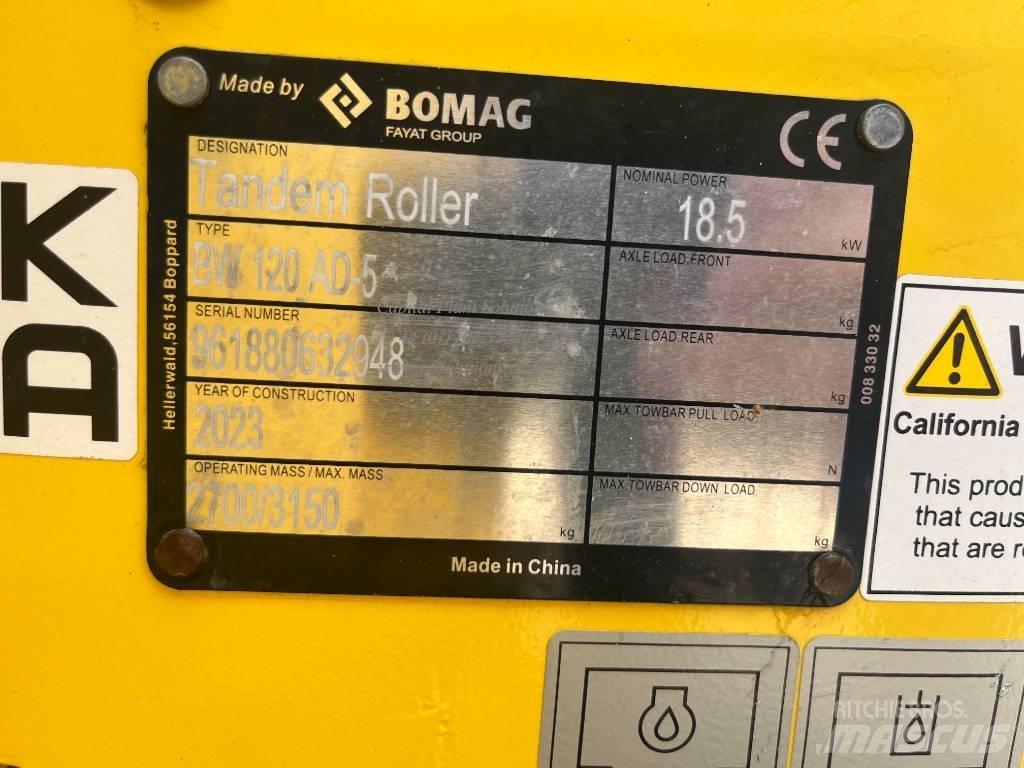 Bomag BW 120 AD-5 Dvojni valjarji
