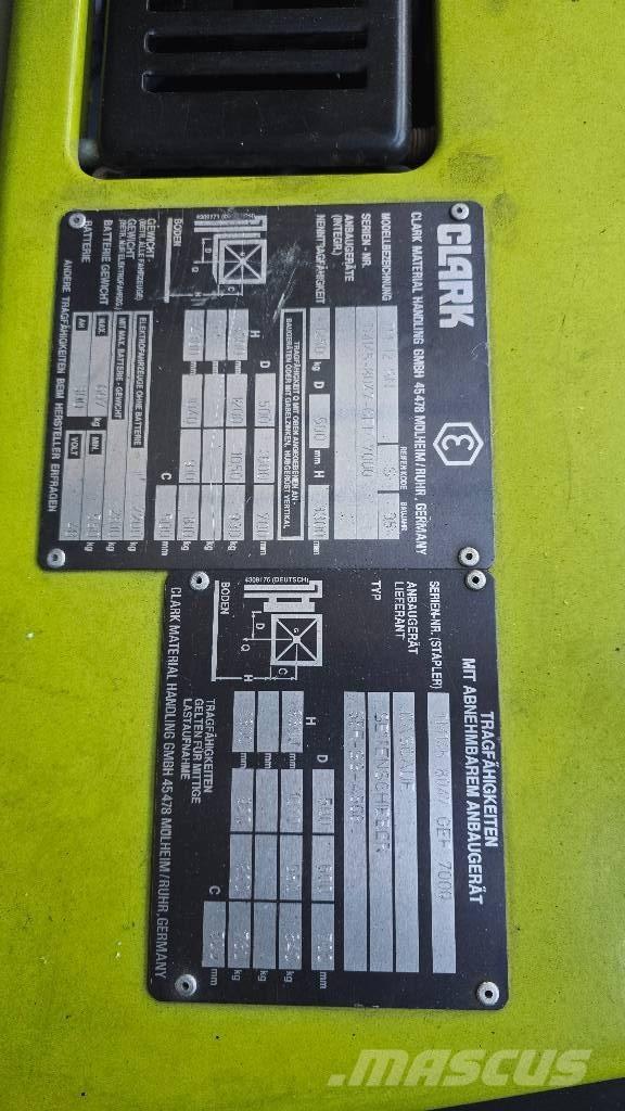 Clark TM 12 SN Električni viličarji