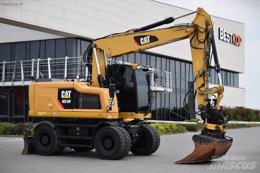 CAT M 318 F Bagri na kolesih
