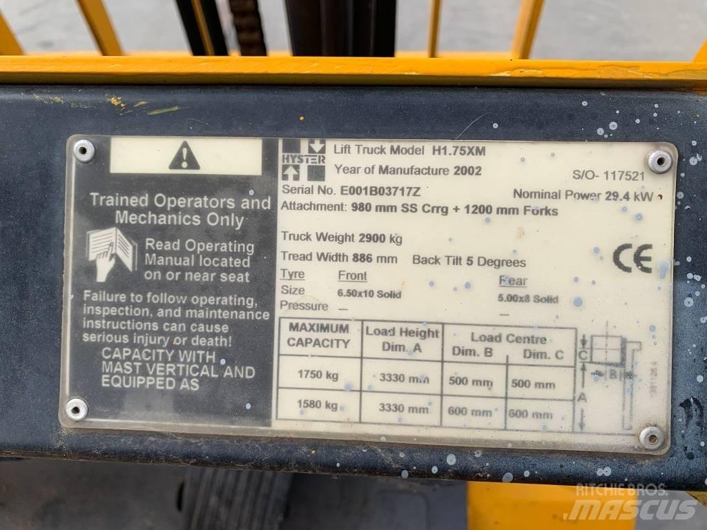 Hyster H 1.75 XM Plinski viličarji