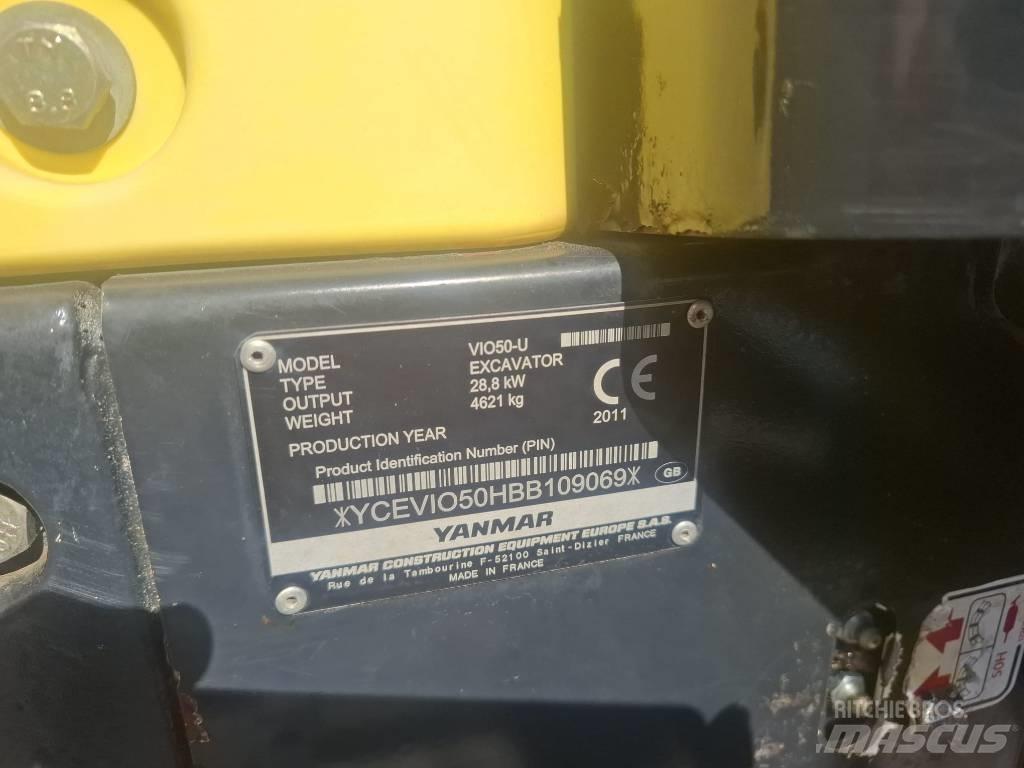 Yanmar Vio 50 U Mini bagri <7t
