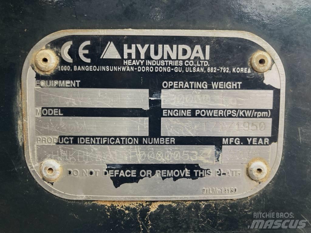 Hyundai HX 300 L Bagri goseničarji