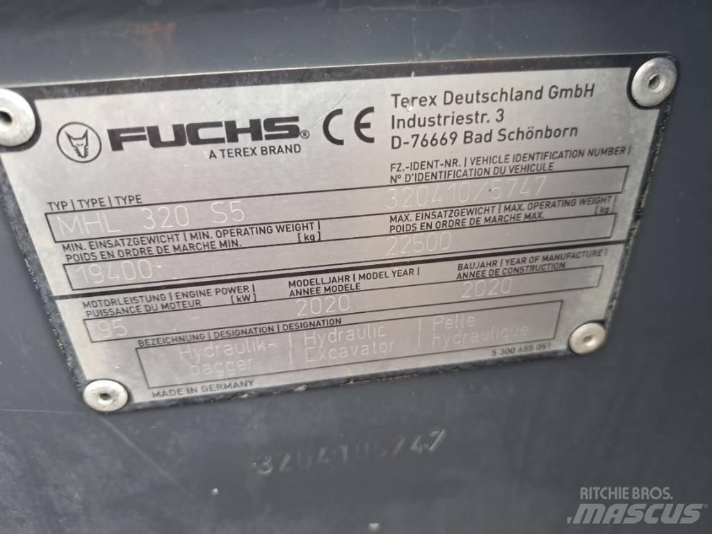 Fuchs MHL320F Bagri za prekladanje primarnih/sekundarnih surovin