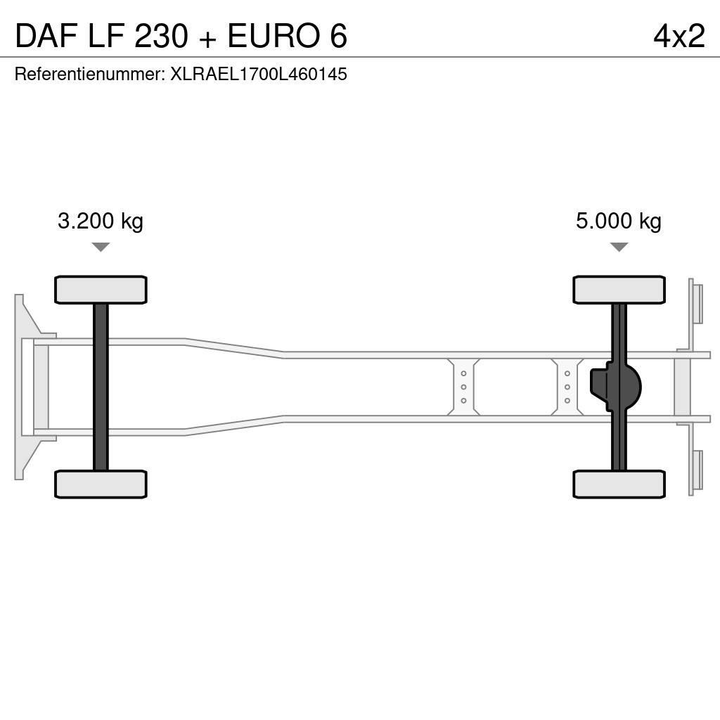 DAF LF 230 + EURO 6 Tovornjaki zabojniki