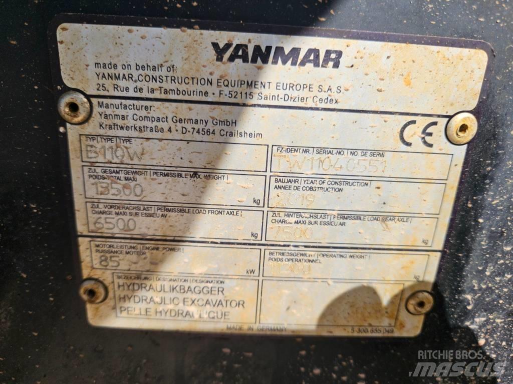 Yanmar B 110 W Rovokopači