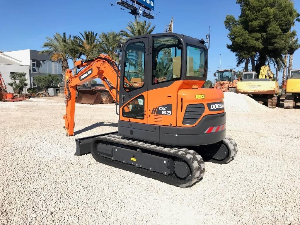 Doosan DX 63-3 Mini bagri <7t