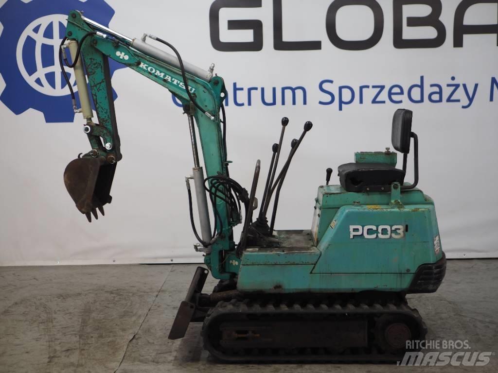 Komatsu PC03-1 Mini bagri <7t