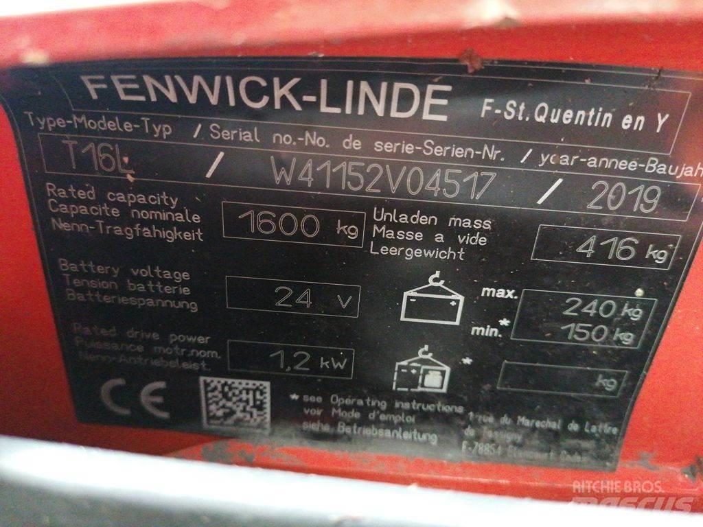 Linde T16L Električni nizko dvižni viličar