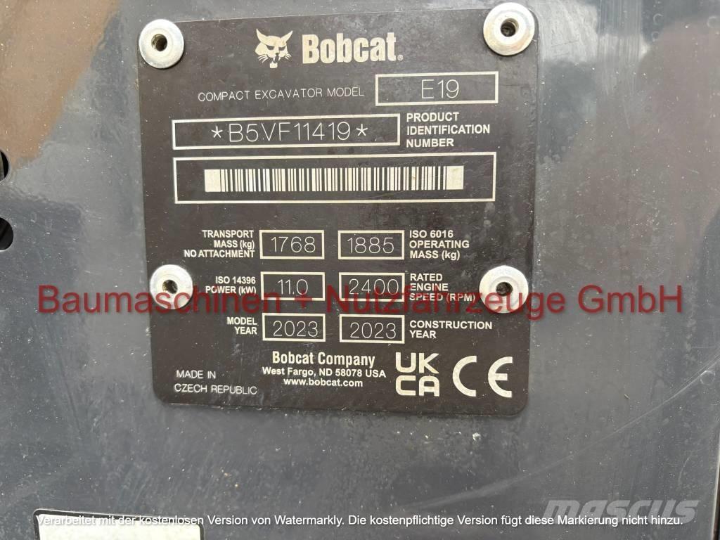 Bobcat E 19 Mini bagri <7t