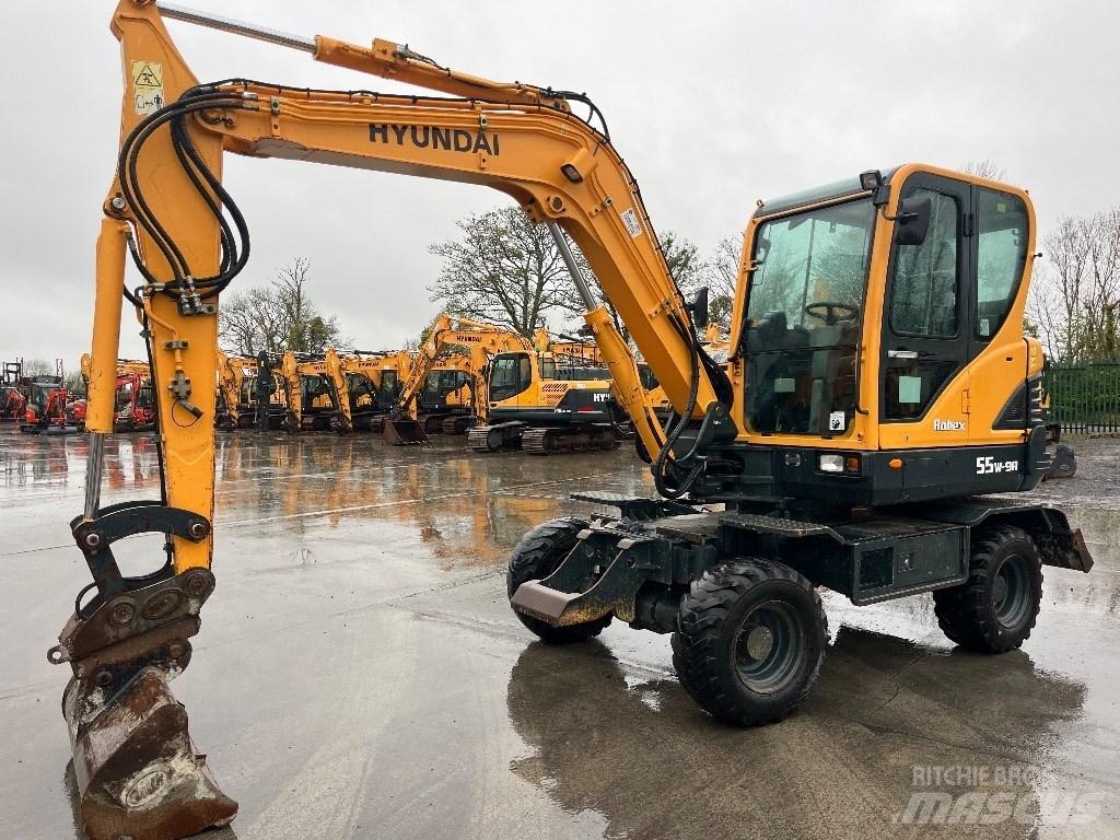 Hyundai R55W-9A Bagri na kolesih