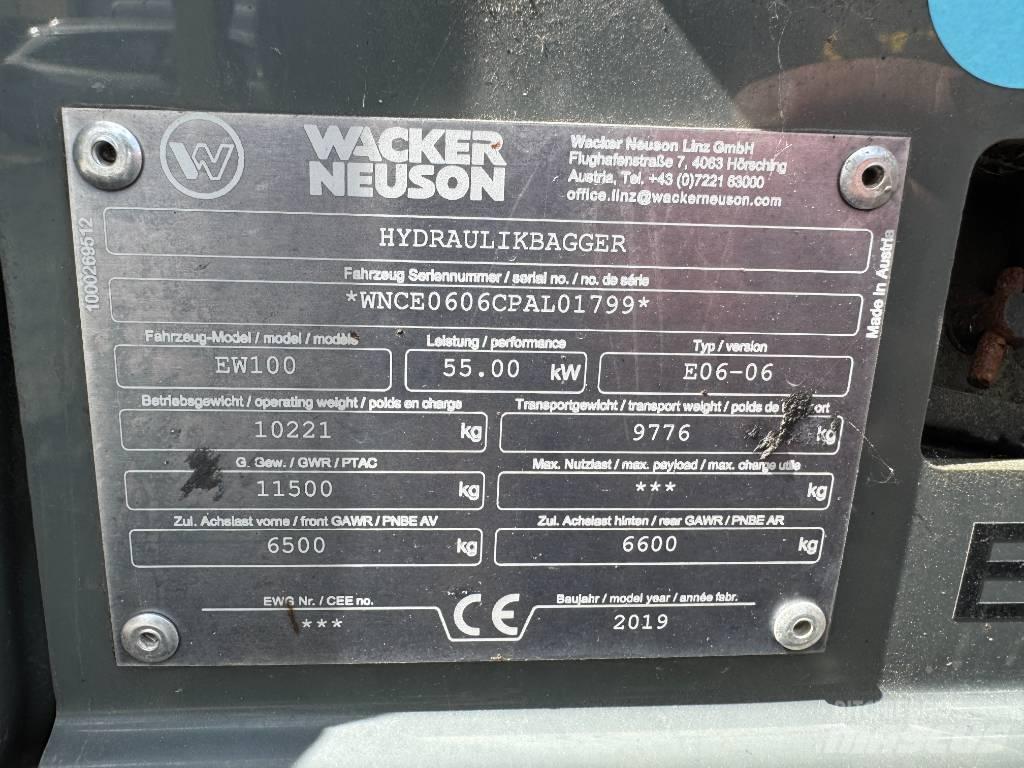 Wacker Neuson EW100 Bagri na kolesih