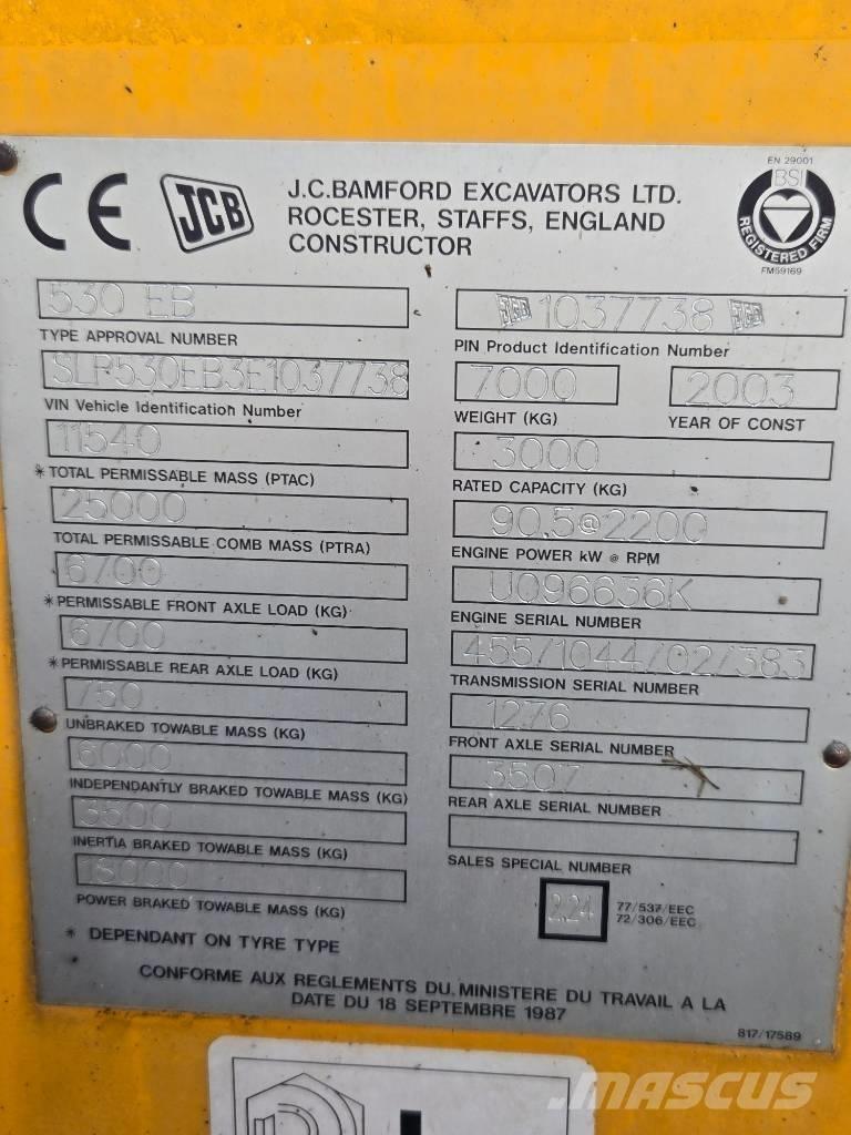 JCB 530 Teleskopski viličarji
