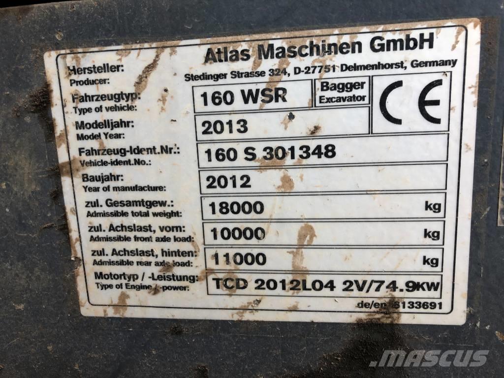 Atlas 160 WSR Bagri na kolesih