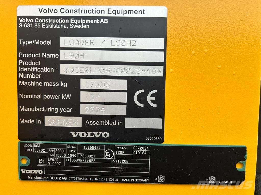 Volvo L 90 H 2 Kolesni nakladalci