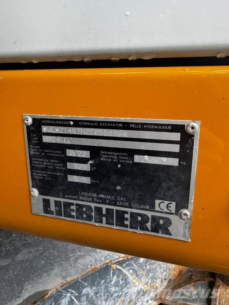 Liebherr R924 Bagri goseničarji